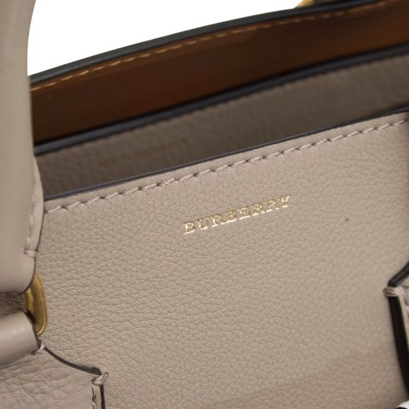 Burberry Medium Marais Belt Two Tone Colors Leather Satchel - Picture 7 of 10